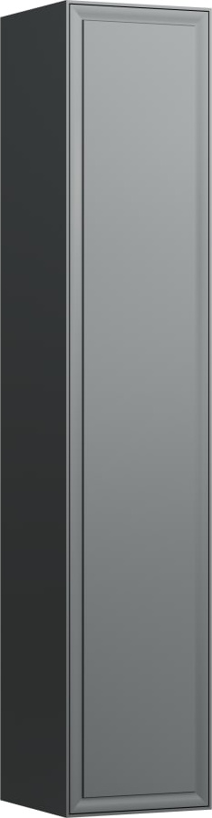 H4060620851701 Высокий шкафчик, 1 дверца, крепление на петли справа, 4 деревянные полочки LAUFEN PRO