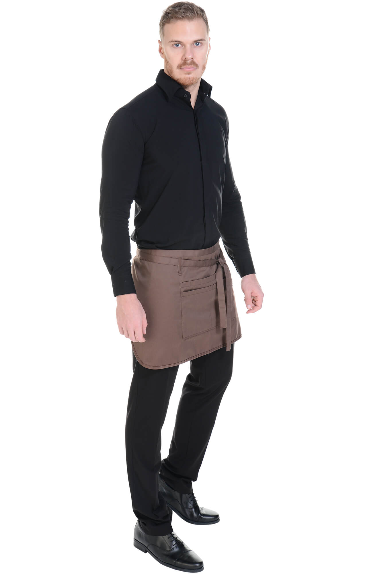 59843 Фартук  укороченный, цвет chocolate BARISTA  Одежда для официантов  размер  - Вид №7