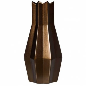 Ваза золотисто-коричневая 22х22х42 GARDA DECOR ДИЗАЙНЕРСКИЕ 048562 Золото;коричневый