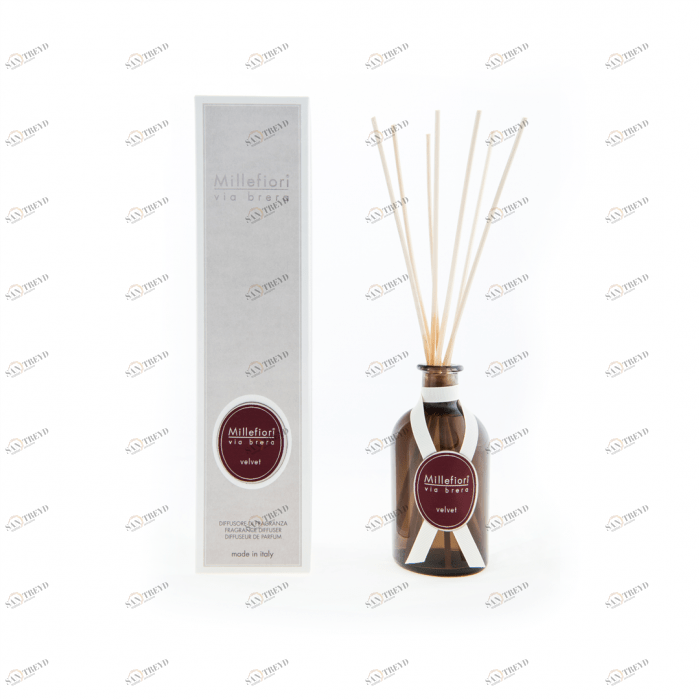 Диффузор с палочками 100мл "Вельвет" Velvet MILLEFIORI MILANO ДЕРЕВО 267458 Белый 