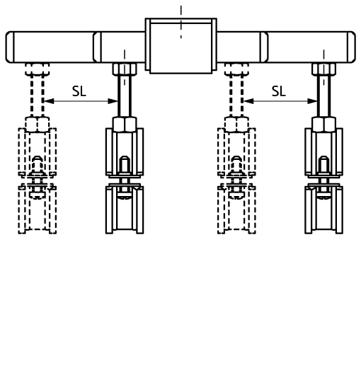 6668612 BIS Скользящие опоры (BUP1000) для монтажа при осевом смещении walraven  - Вид №2
