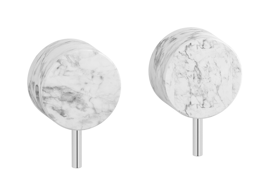 Встроенный смеситель для душа на 2 отверстия на 1 потребителя. WE ARE IB mr400cc_1 Chrome Marmo