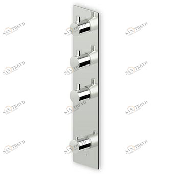 ZT28661 - R97822 Встроенный термостатический смеситель для душа 1/2 "с 3-мя запорными кранами. Zucchetti Pan 