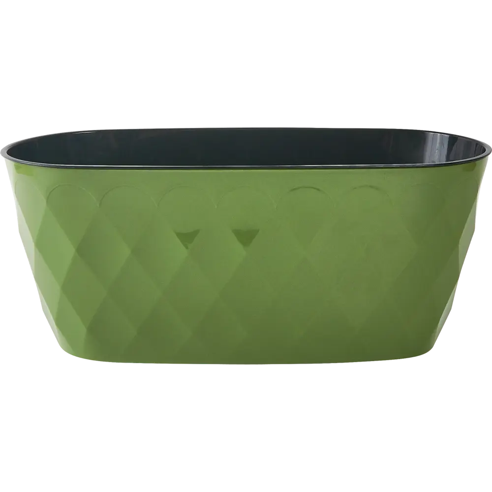 Горшок для цветов Homver Laurel 35.4x15.2x15 см v5 л пластик зеленый STLM-2156920