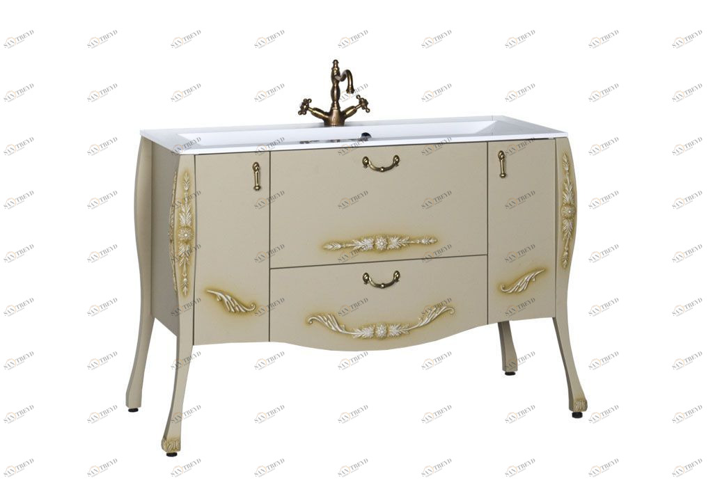 Тумба с раковиной Aquanet Виктория 120 олива 0018256700164747