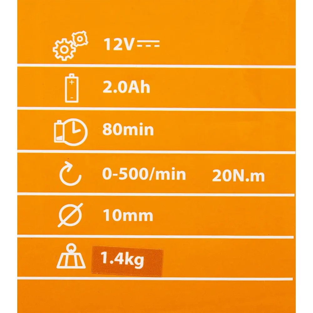 Дрель-шуруповерт аккумуляторная Dexter Power CDT112LD.T, 12 В Li-ion 2 Ач STLM-2182988 - Вид №7