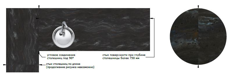 Столешницы для кухни - Татами LIGRON LIST163 1813 - Вид №2