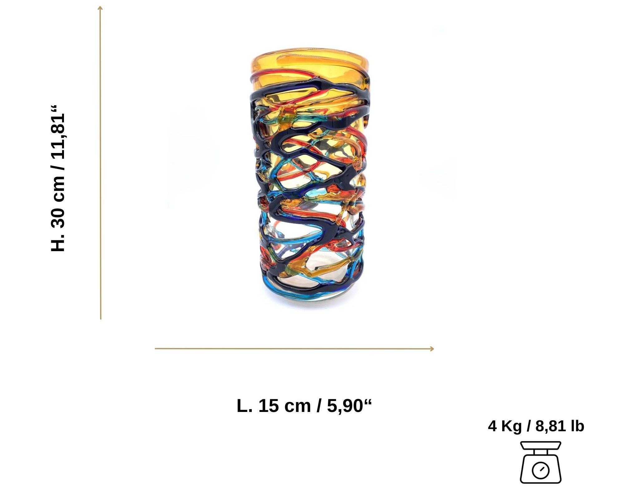 ВАЗа ручной работы из муранского стекла YourMurano Wired Vases ARCH-00088839 - Вид №10