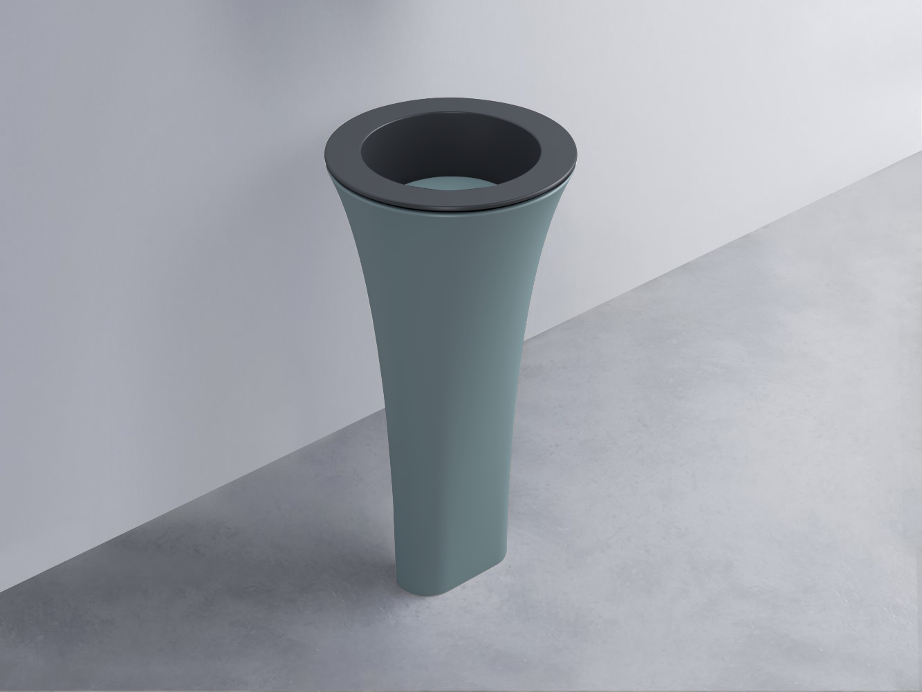 AMLA45-BA+AMPILT-PL+AMCOLT-PL Раковина Amedeo Tondo отдельностоящая cielo Enjoy + Amedeo Ceramica Cielo