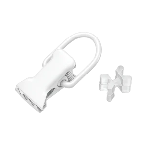 Крючок для штор Atlant 11 см металл цвет белый 10 шт.