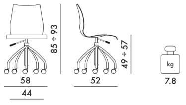Регулируемое по высоте офисное кресло из полипропилена Kartell MAUI ARCH-00068493 - Вид №26