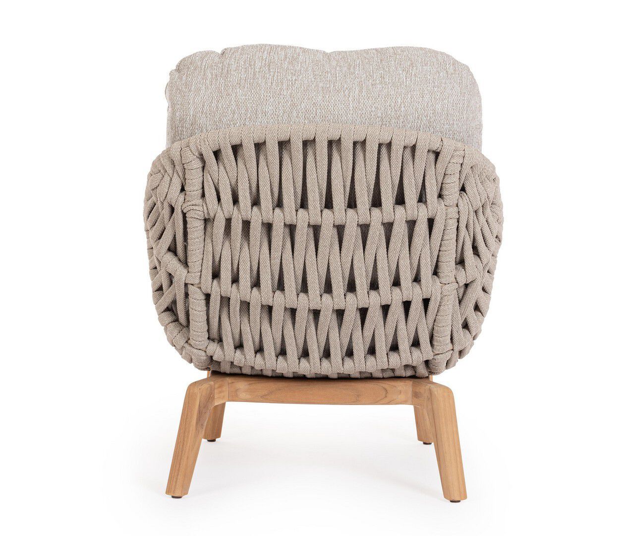 Веревочное и тканевое садовое кресло с подлокотниками BIZZOTTO Tamires ARCH-00119189 - Вид №21