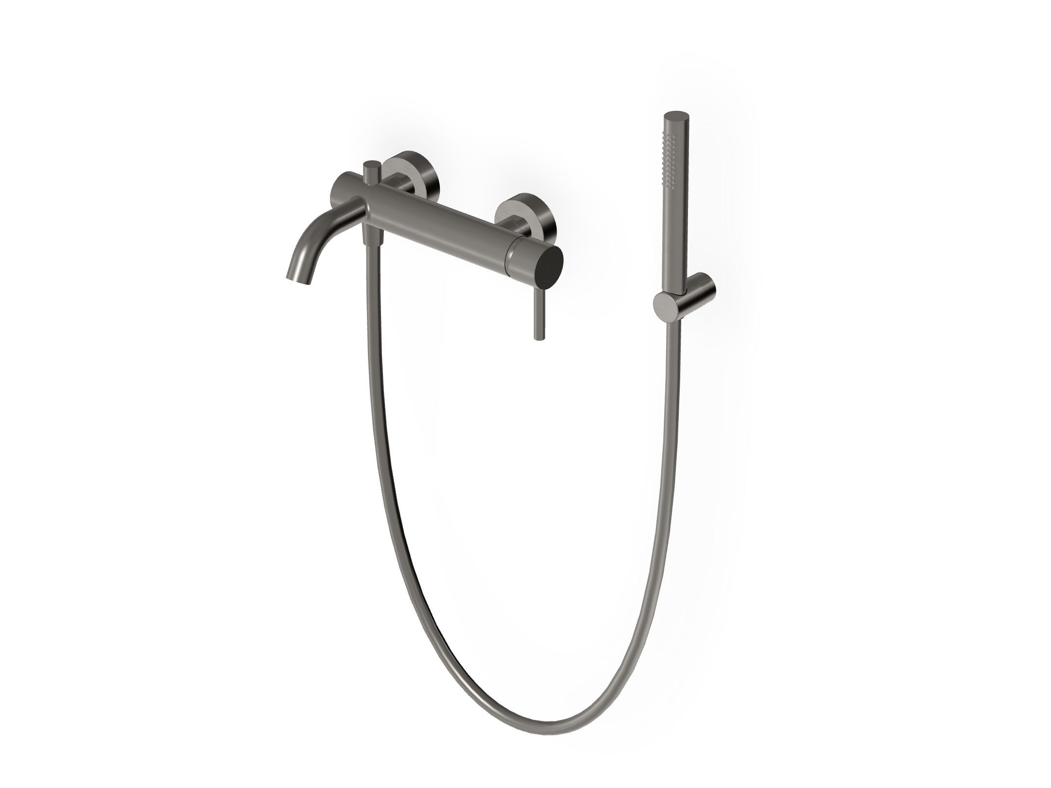 Однорычажный настенный смеситель для ванны / душа с ручным душем Zucchetti Pan S ARCH-00024323 - Вид №16