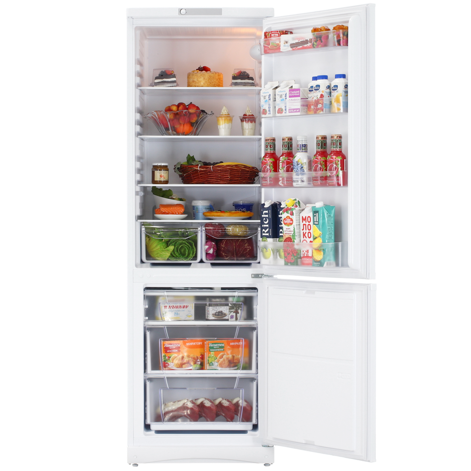 9163235 Холодильник с морозильником   Indesit ES 18 A белый STDN-0030570 - Вид №5