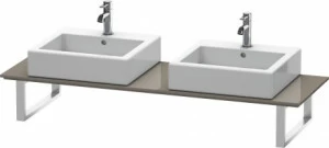 XL045C08989 X-Large Консоль для накладных раковин и встраиваемых умывальников Фланелево-серый глянцевый лак