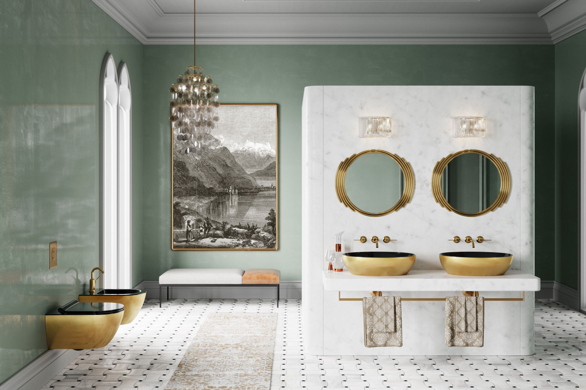 884211 Накладная раковина на столешницу  овальная GSI ceramica Pura - Вид №2