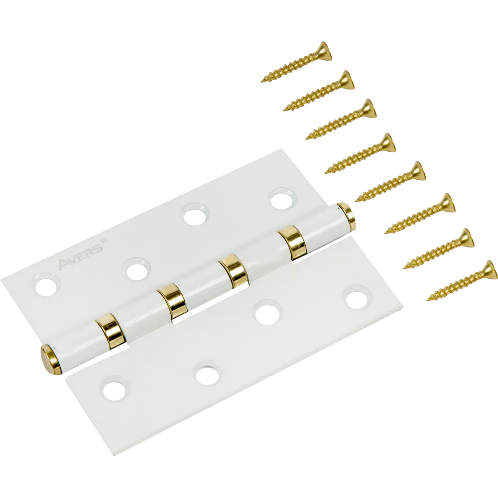 82153509 Петля универсальная B4-W/G 100x70x2.5 мм, цвет белый STLM-0020594 AVERS  - Вид №2