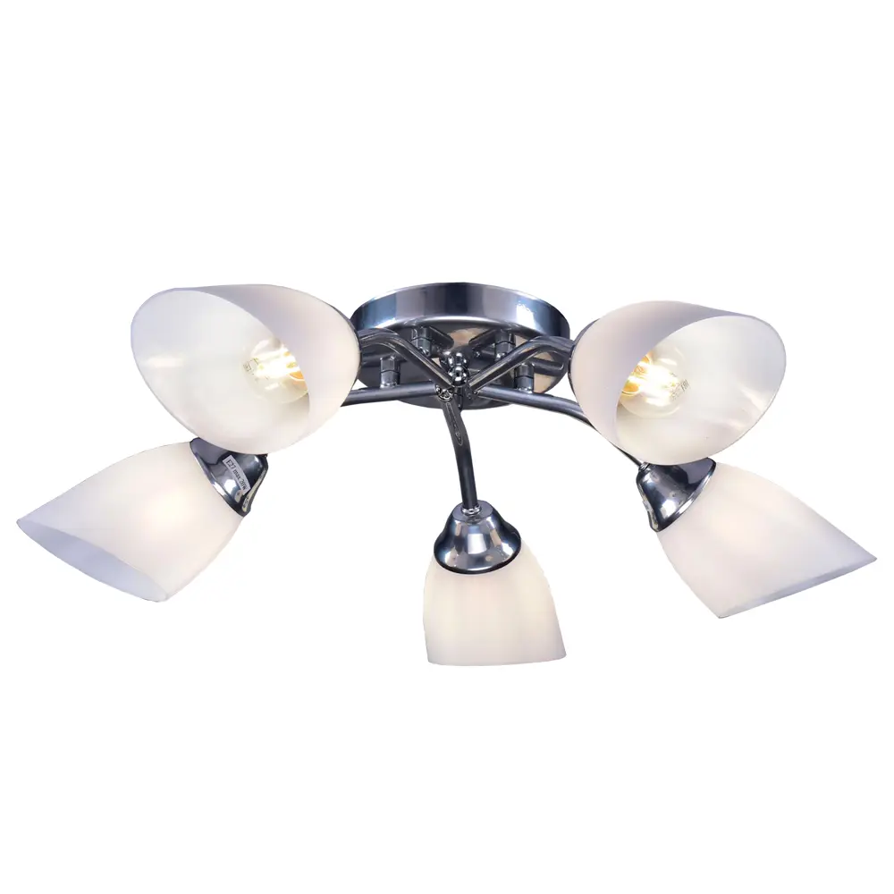 Люстра потолочная «Жанр» КС30305/5 5 ламп 17 м² цвет белый КЛЮЧНИК STLM-2051470