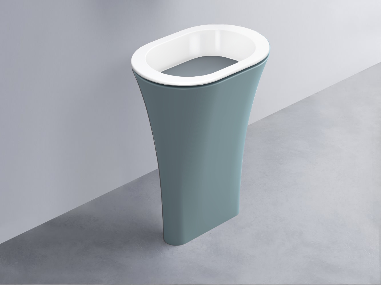 AMLA65-BL+AMPILO-BR+AMCOLO-PL Раковина Amedeo Ovale отдельностоящая cielo Enjoy + Amedeo Ceramica Cielo