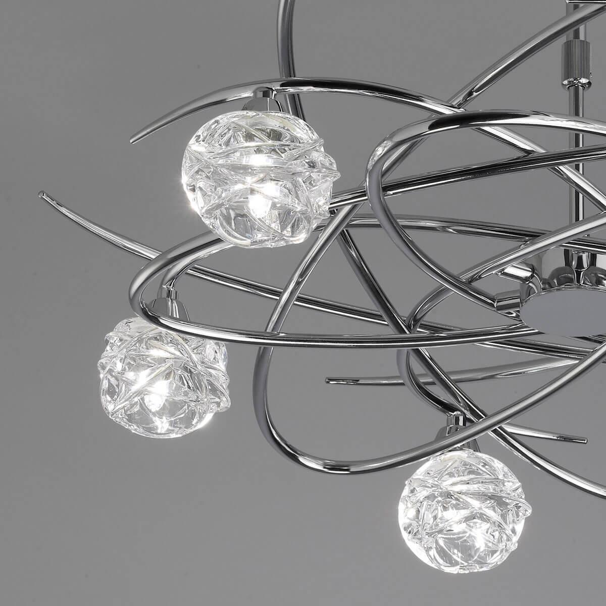 Потолочная люстра Mantra Maremagnum 3942 MANTRA ДИЗАЙНЕРСКИЕ, MAREMAGNUM CHROME 00-3888540 Белый;прозрачный;хром  - Вид №1