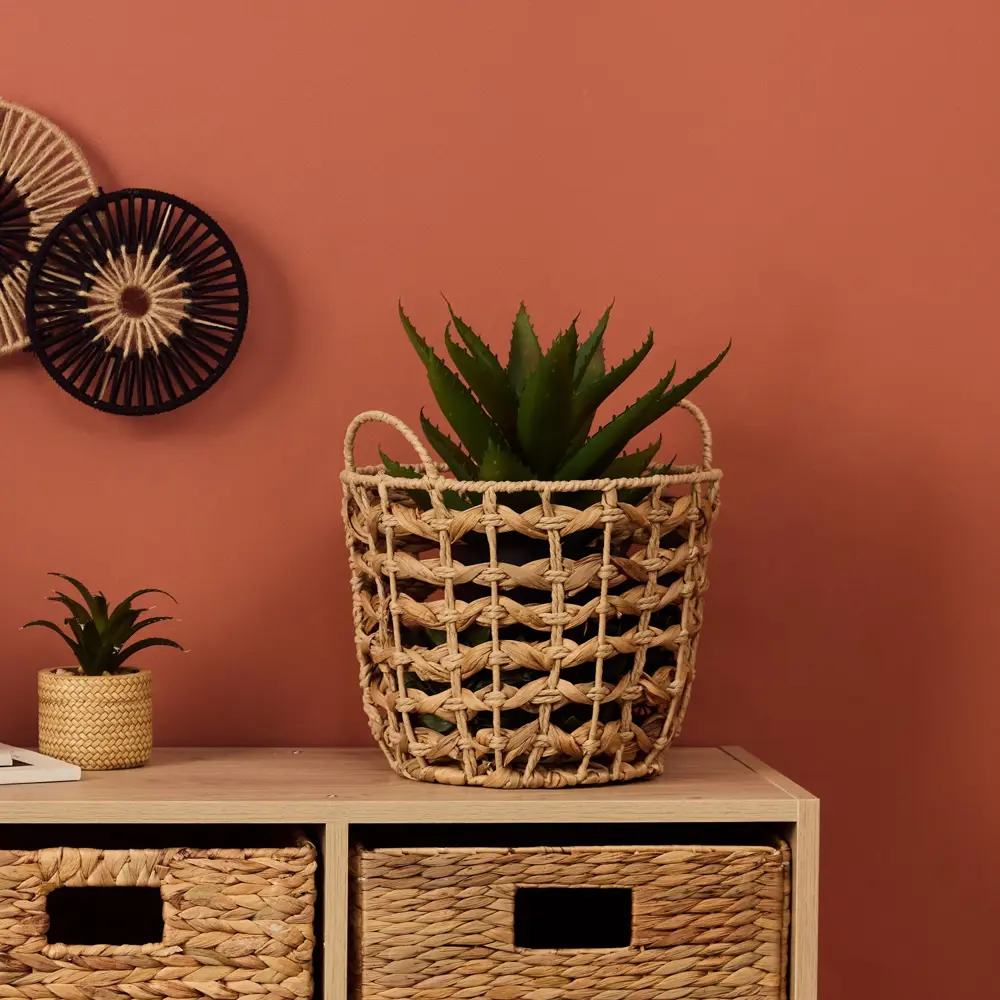 Корзина для хранения 20x23x20 см водяной гиацинт коричневый Santreyd нет STLM-2140480 - Вид №3