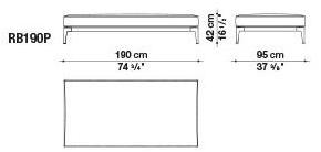 B&B Italia Outdoor Прямоугольный садовый пуф из ткани Ribes sun-id-1366097 - Вид №4