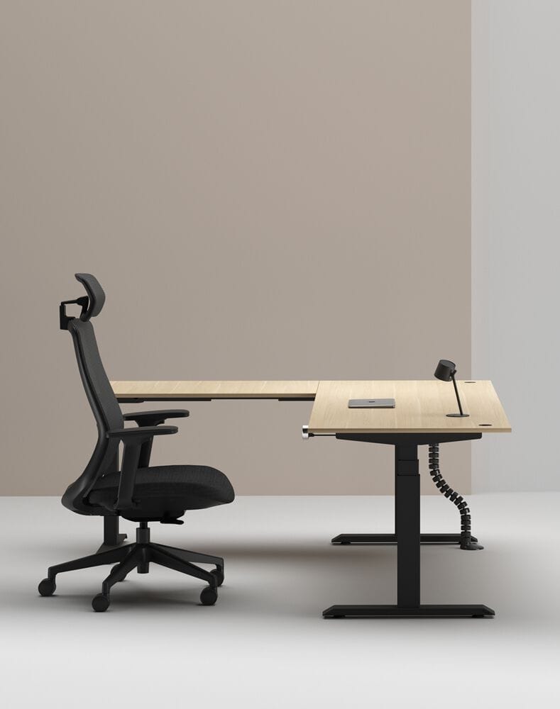 Деревянный регулируемый по высоте угловой стол с системой люверсов WORKSPACE MAX TRIPLE MOTOR ARCH-00114643 - Вид №26