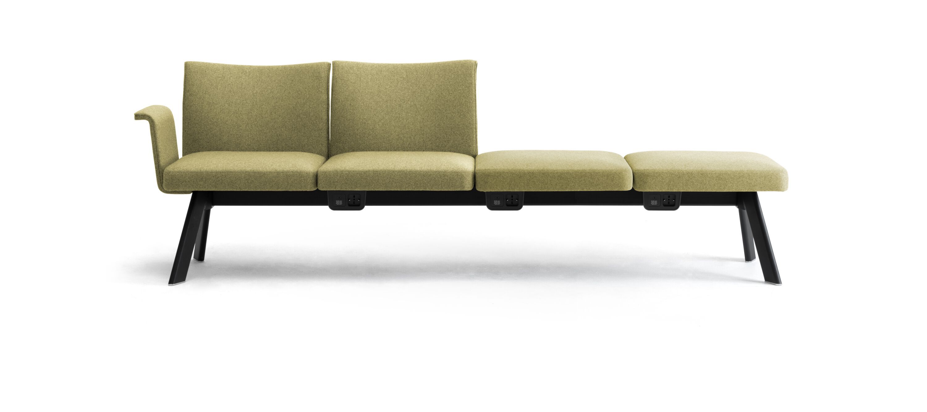 Модульная скамейка для контрактной ткани со спинкой Leyform OLA ARCH-00082381 - Вид №7