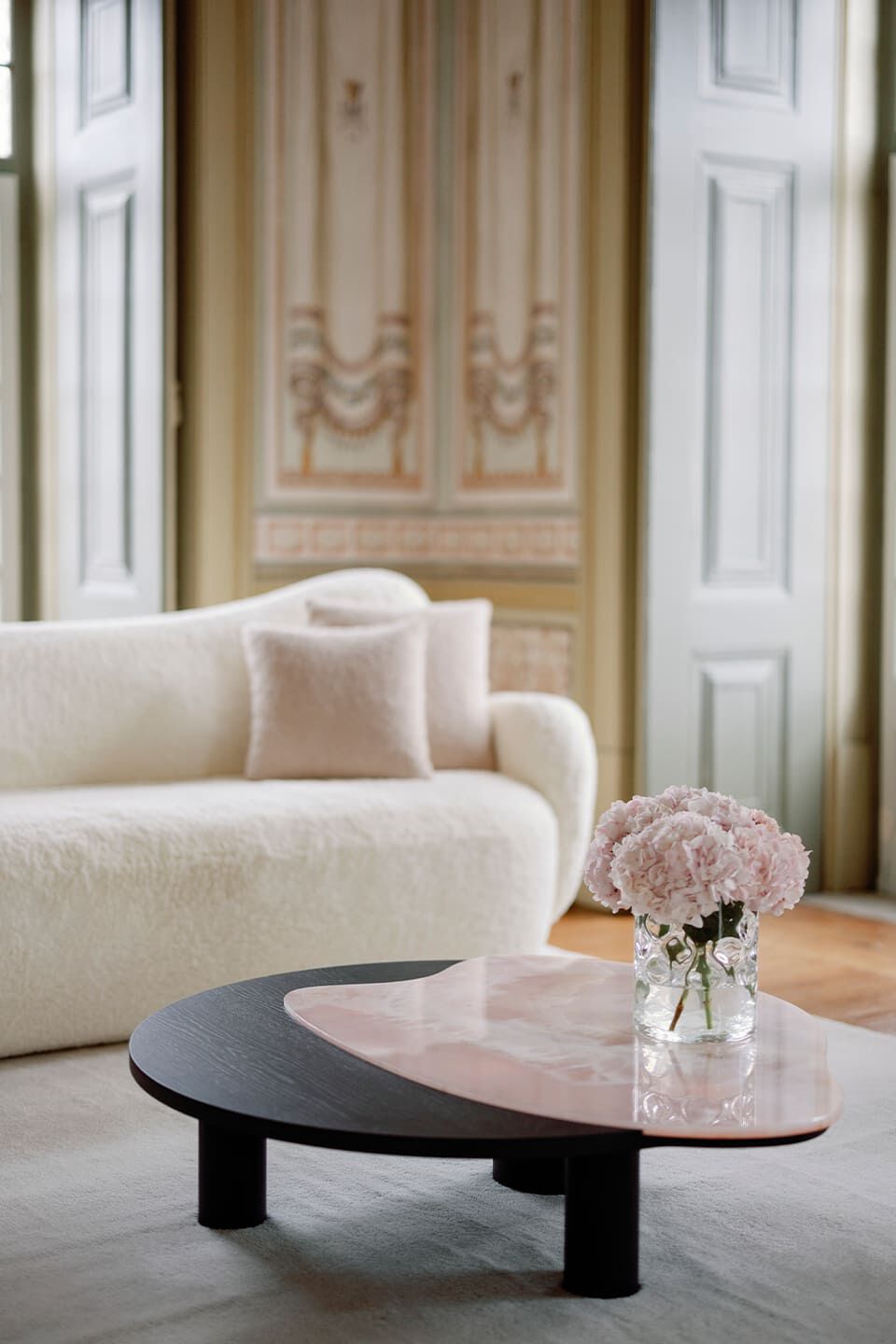 Низкий журнальный столик из розового дуба и оникса Greenapple Bordeira ARCH-00137160 - Вид №7