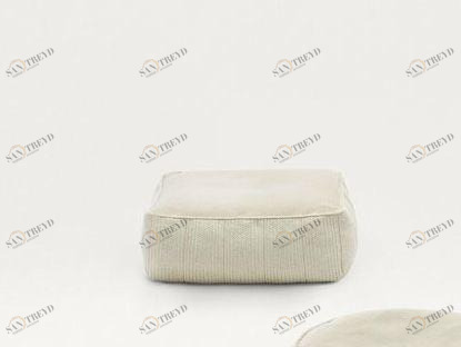 Paola Lenti Квадратный пуф со съемным чехлом из ткани sun-id-1355251