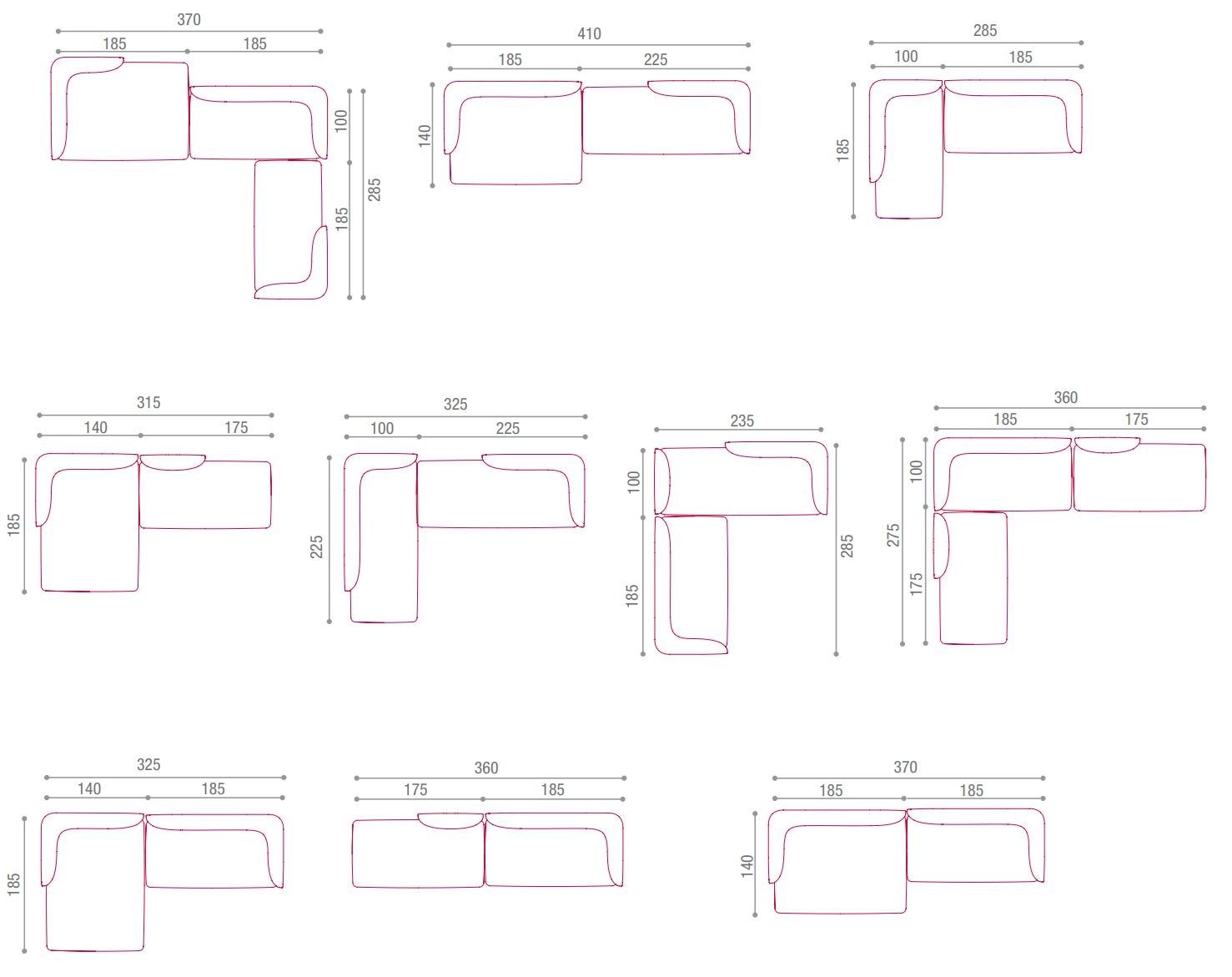 Ткань диван MDF Italia Cosy ARCH-00073457 - Вид №5