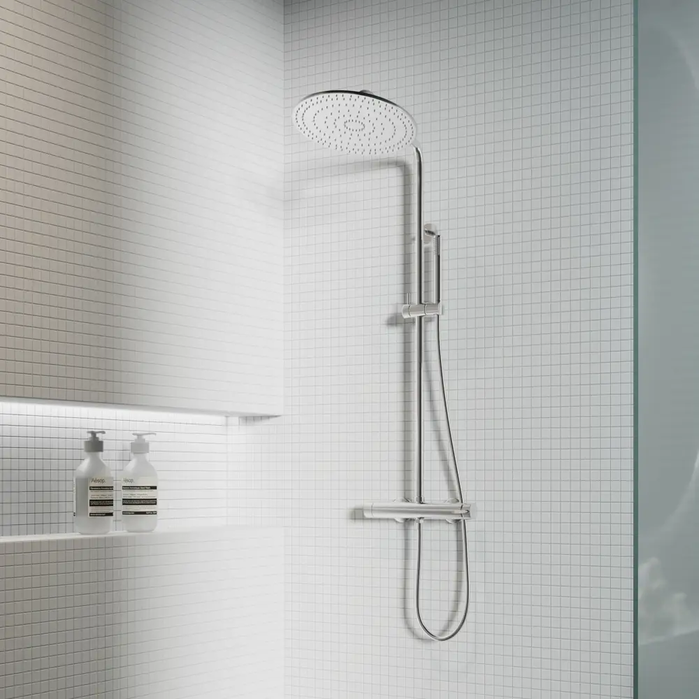 Стеклянная мозаика Kreaforta белая глянцевая 32.7×32.7 см 89400882 STLM-1572025