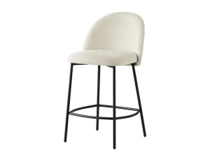 Высокий тканевый стул со спинкой