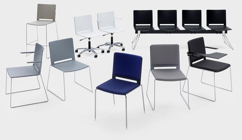 Viganò Поворотный офисный стул из пластика с 5 спицами Daisy sun-id-1456670 - Вид №1