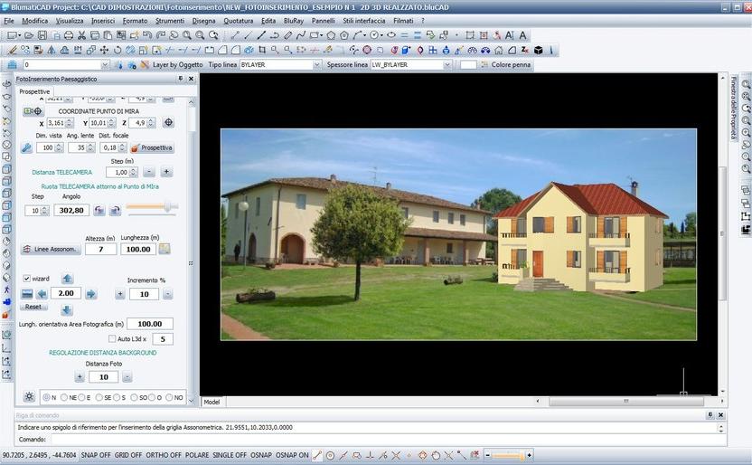 Blumatica Вставка 3D проекта в фотографический пейзаж sun-id-1361879 - Вид №2