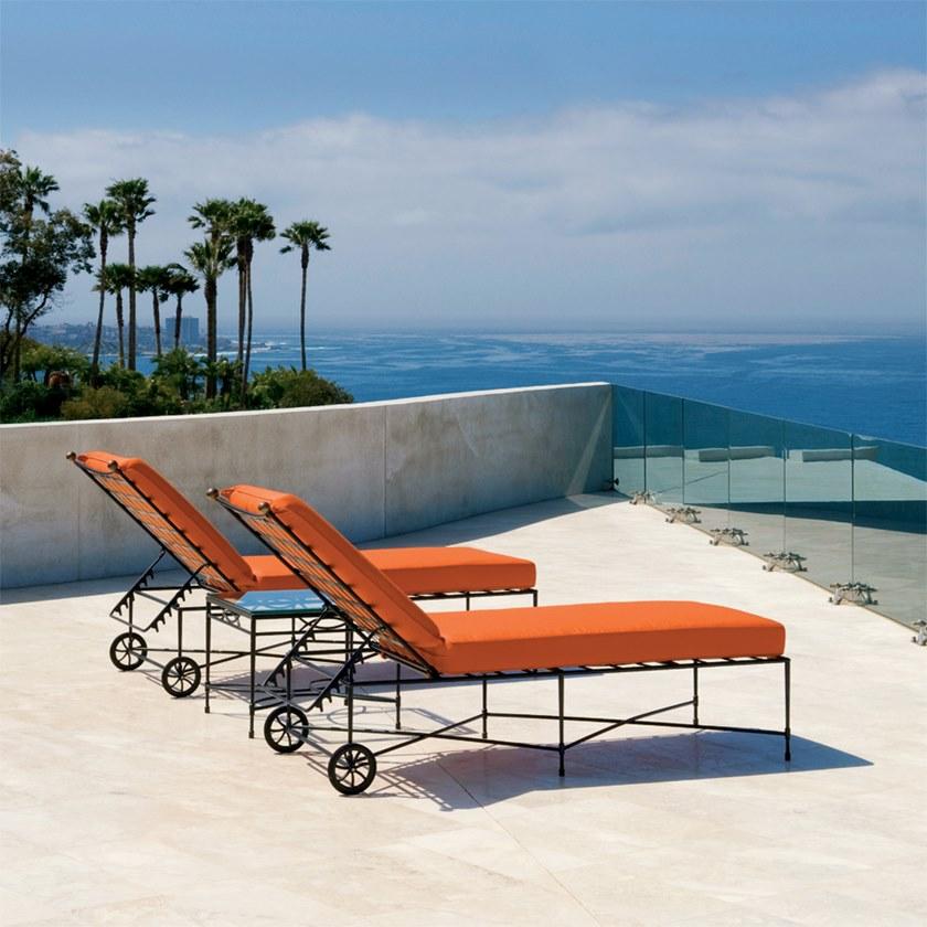 JANUS et Cie Садовая кушетка из нержавеющей стали с откидной спинкой на колесиках Amalfi sun-id-1416278 - Вид №1