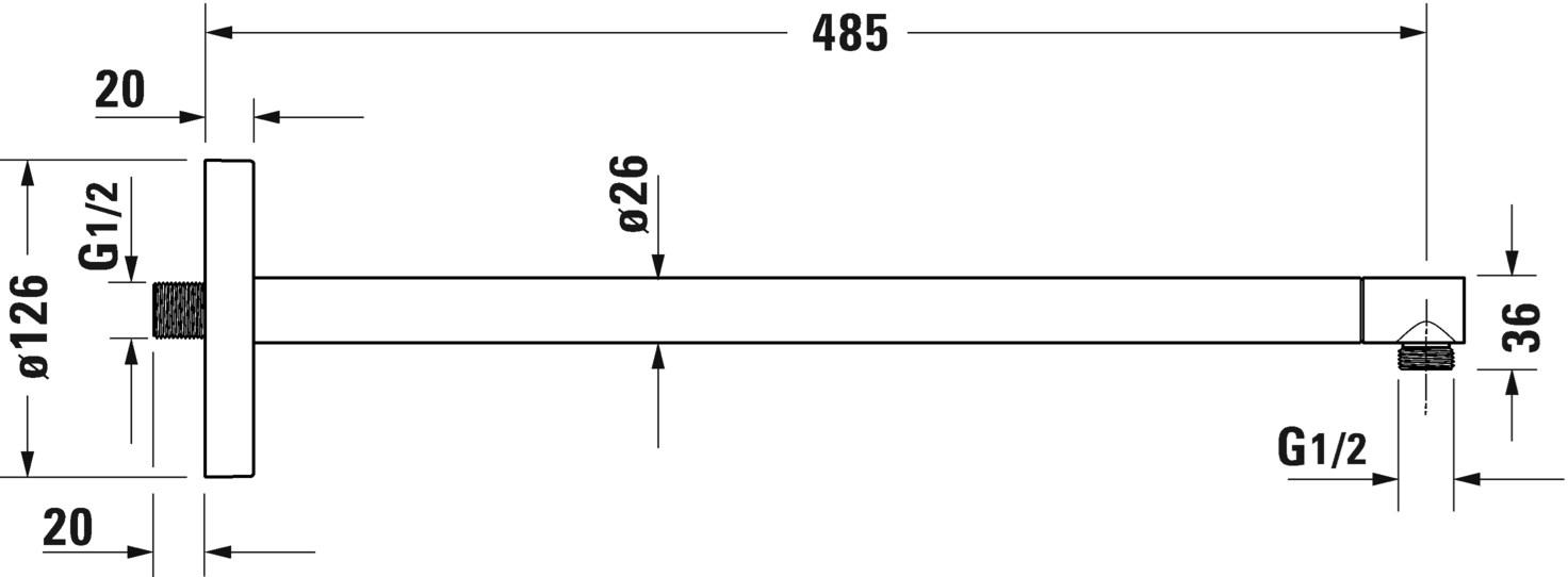 Duravit Настенный держатель для душа sun-id-1416883 - Вид №12