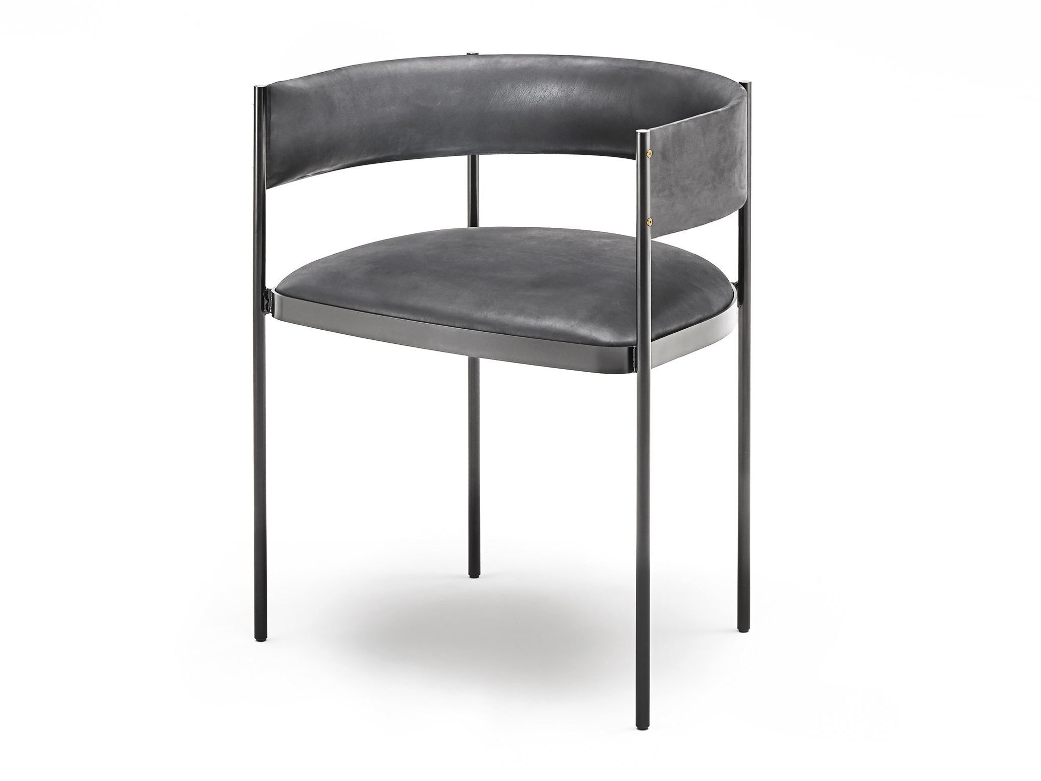 Кожаный стул с подлокотниками Living Divani эпоха ARCH-00046769