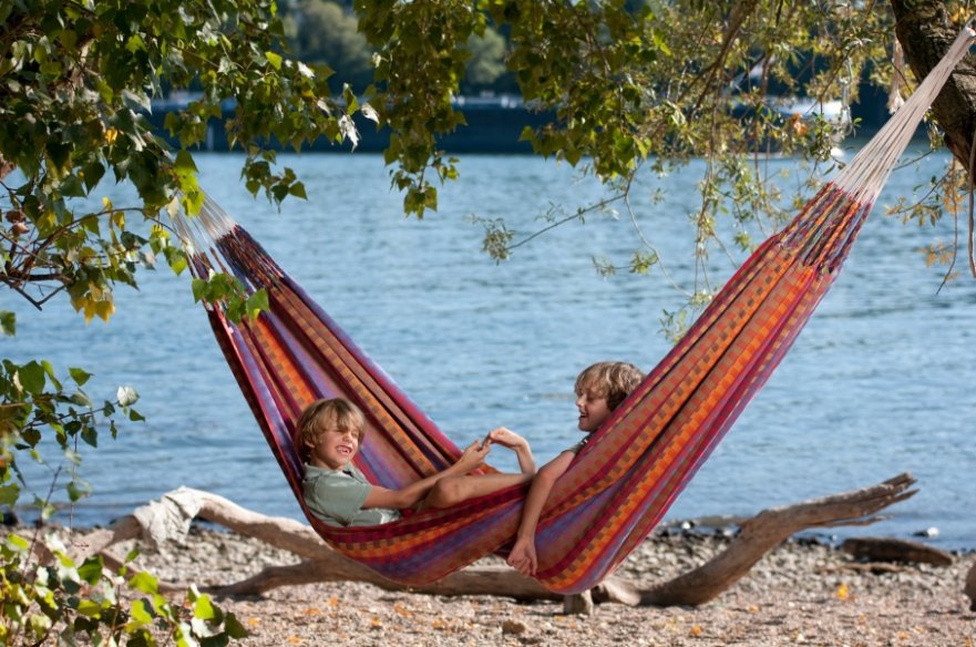 Подвесной гамак двухместный красный Carolina flowers IMPEX  132324 Красный  - Вид №1