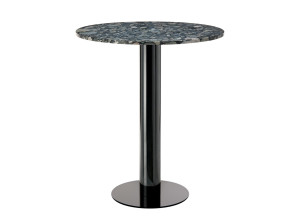 Высокий круглый мраморный стол