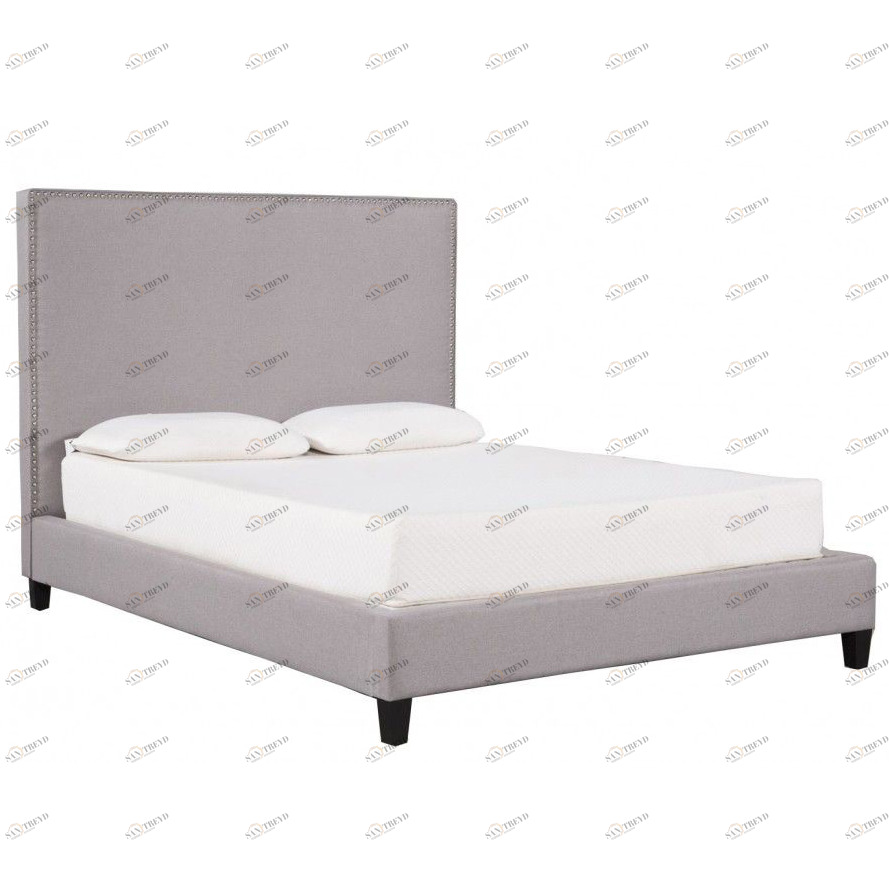 Кровать двуспальная 160х200 серая Parome ICON DESIGNE ДИЗАЙНЕРСКИЕ 177952 Серый 