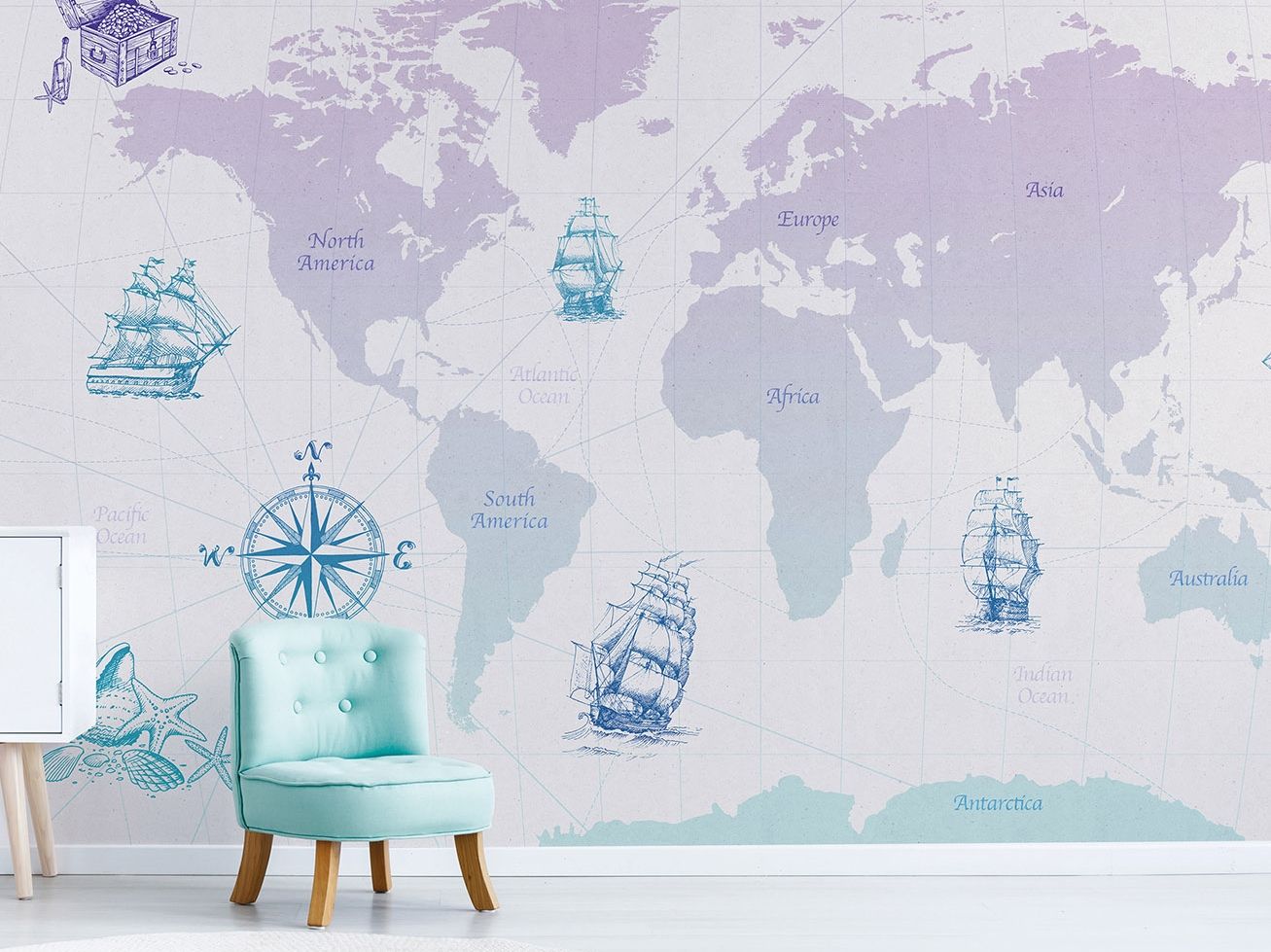 Дети обои ПВХ бесплатно, экологически чистые, моющиеся WallPepper коллекция 2023 ARCH-00080426