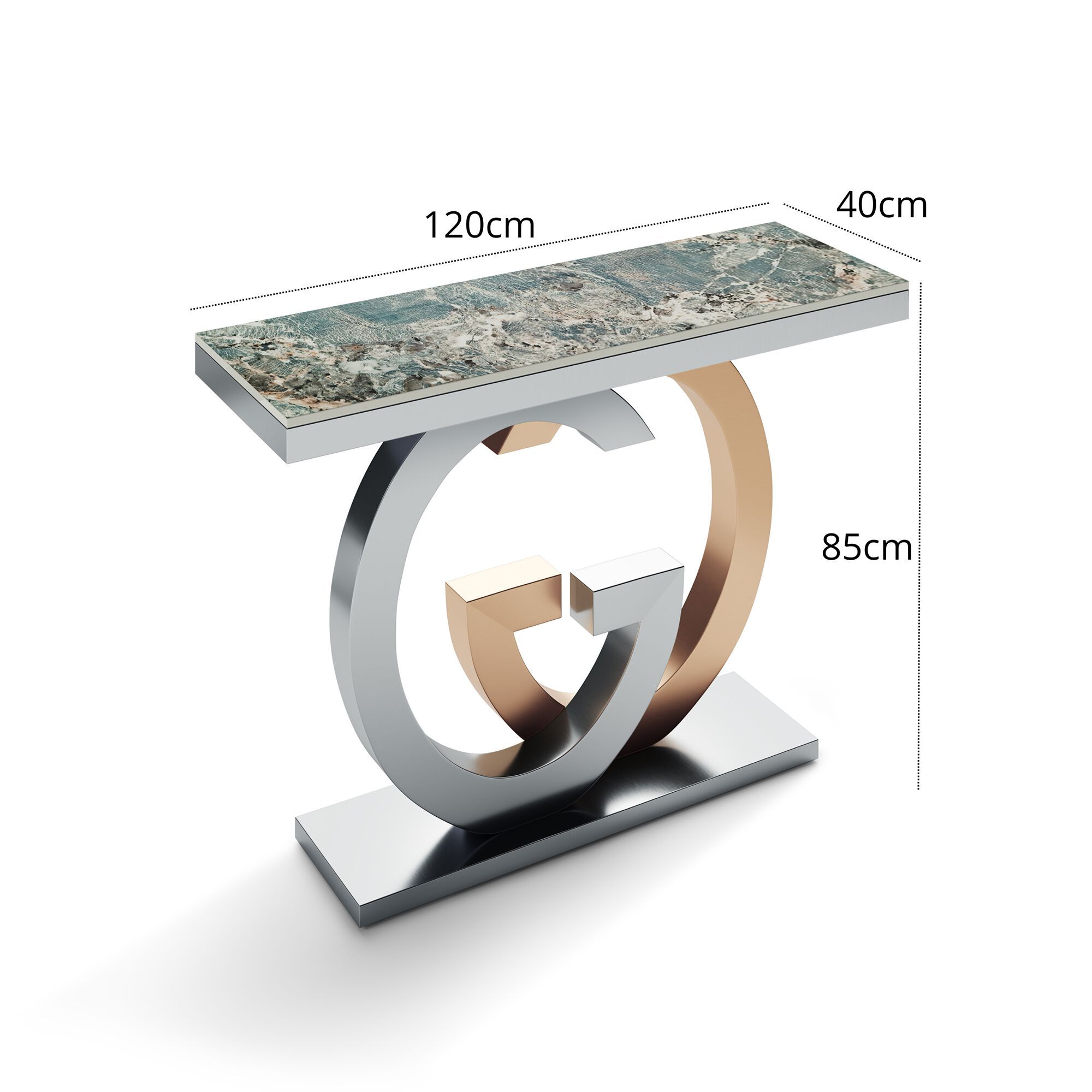 Прямоугольный консольный стол из спеченного камня GIULIA GRILLO L'INTRECCIO ARCH-00146763 - Вид №6