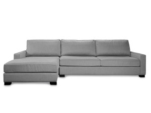 Тканевый раскладной диван-кровать с полуостровом