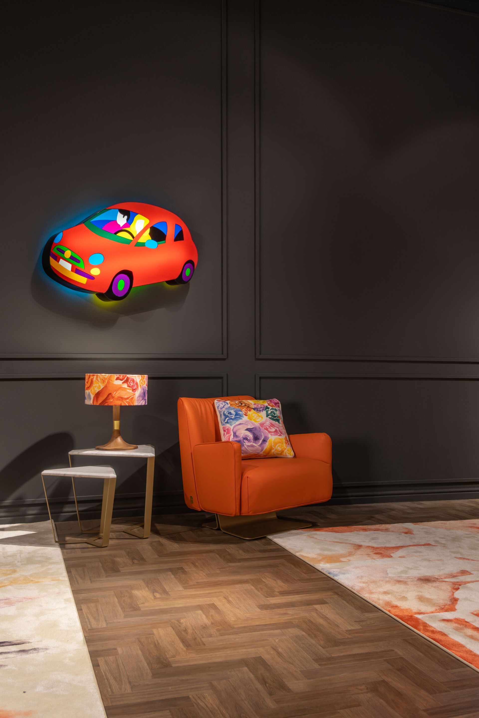 Настольная лампа с тканевым абажуром Formitalia Partagas ARCH-00047441 - Вид №2