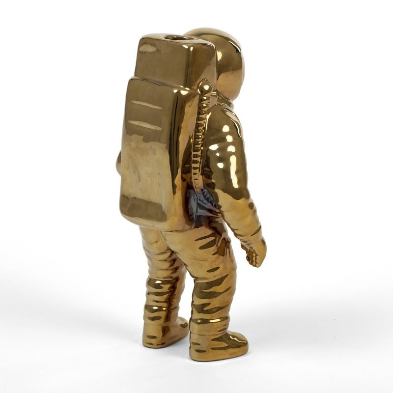 Ваза фарфоровая 28х12см золотая Cosmic Diner Starman Gold SELETTI ДИЗАЙНЕРСКИЕ 00-3883257 Золото  - Вид №5