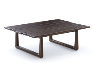 Прямоугольный журнальный столик из красного дерева