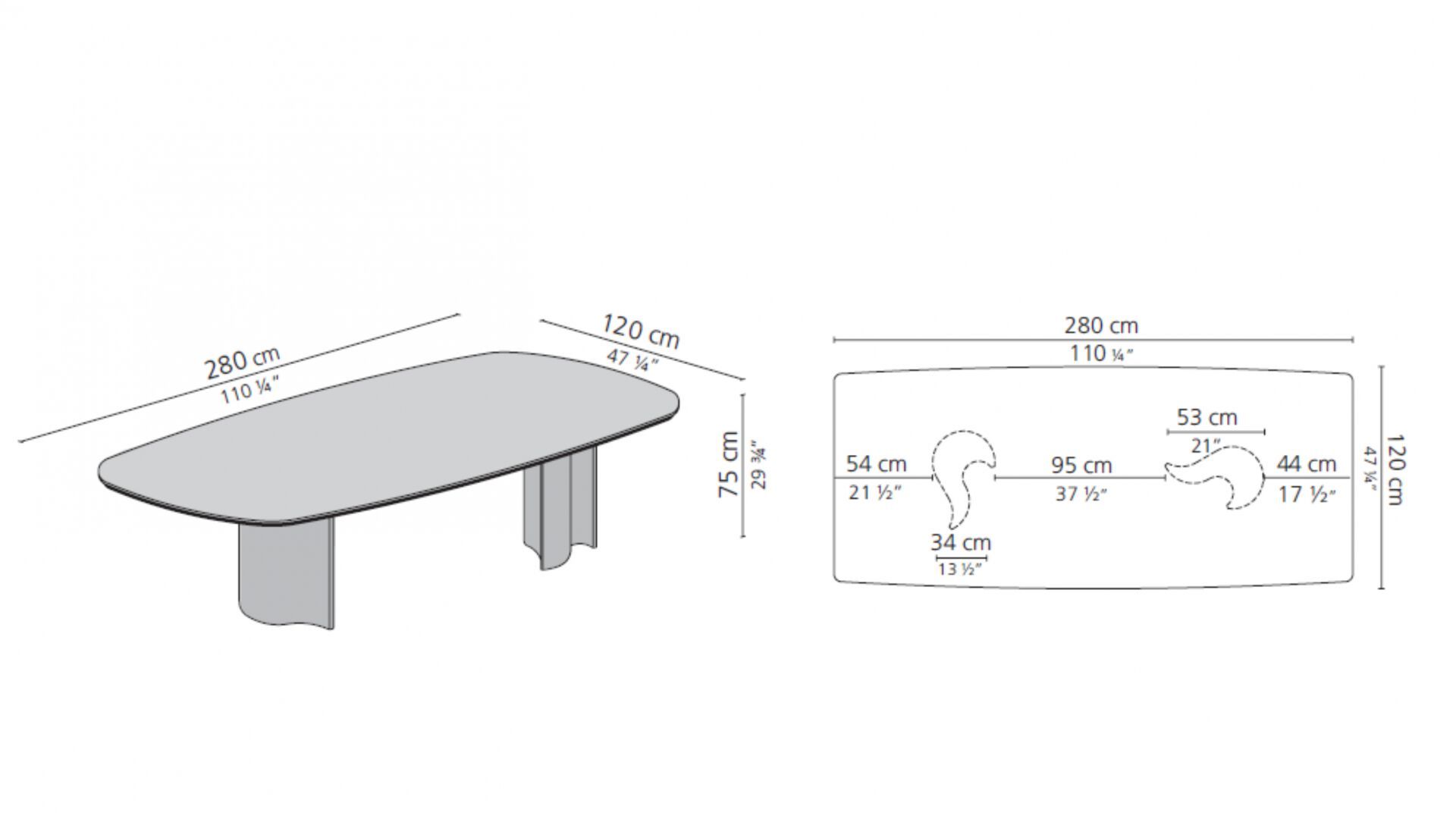 Прямоугольный бетонный стол и шиповник Casamilano VIRGOLA ARCH-00022661 - Вид №9