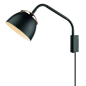 Светильник настенный Oslo, Ø16, черный/дуб