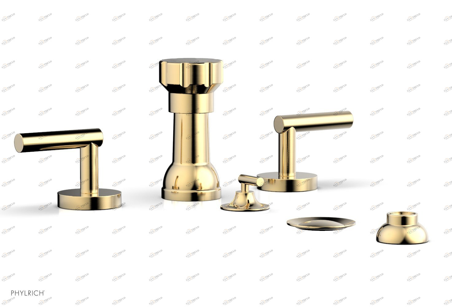 Смеситель для биде TRANSITION Phylrich  120-61-026 Satin Brass